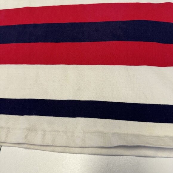Gant Rugger Long Sleeve Rugby Shirt Mens Medium White Striped Collared VTG USA - Picture 5 of 14